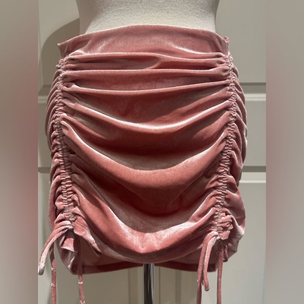H&M Blush Pink Ruched Skirt